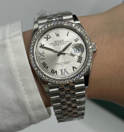 Rolex Datejust 36 Vi Ix Silver Roman Dial Jubilee