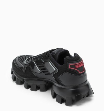 Prada Black Cloudbust Thunder Knit Sneakers