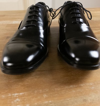 Prada Black Lace Up Captoe Formal Oxford Shoes 8 Us 41 Eu