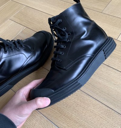 Prada Black Leather Boots