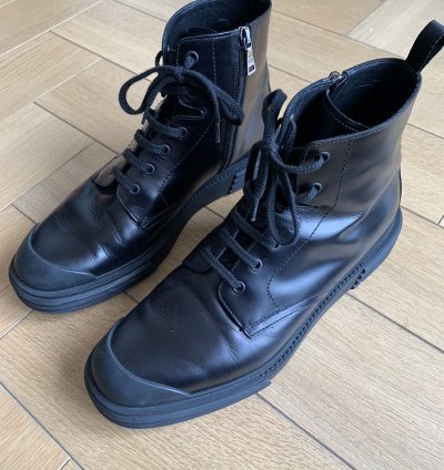 Prada Black Leather Boots