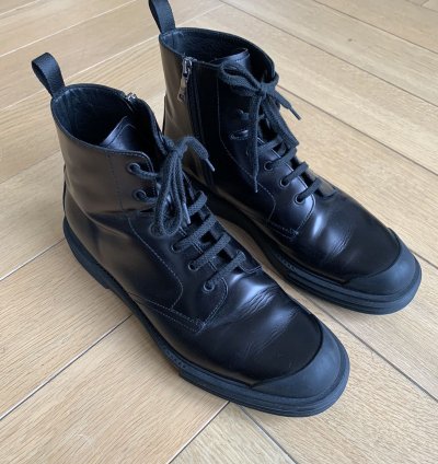Prada Black Leather Boots