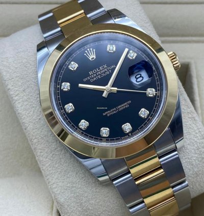 Rolex Datejust 41 126303 Black Diamond Oyster