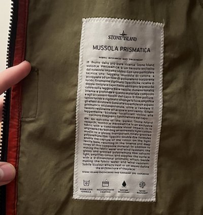 Stone Island Jacket Mussola Prismatica 2012