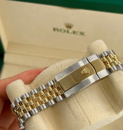 Rolex Datejust 41 126333ng White Mother Of Pearl Baguette Diamond Dial Jubilee