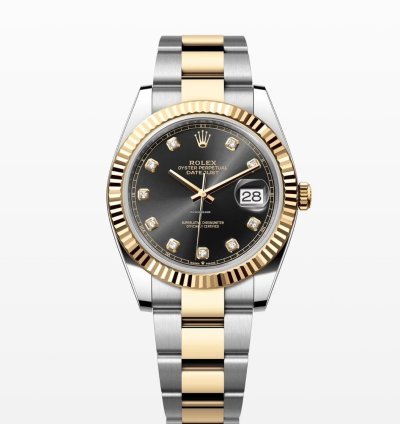 Rolex Datejust 41 2024 Datejust 41 Steel And Gold Factory Black Diamond 126333 Unworn Box Papers