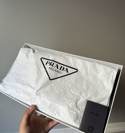 Prada Black Mellow Rubber Mules