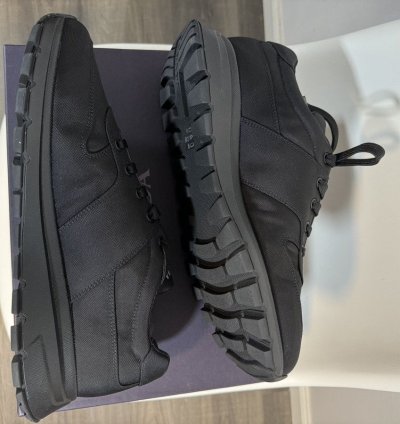 Prada Black Men Fabric Sneakers