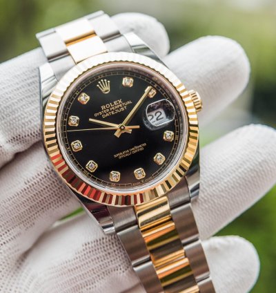 Rolex Datejust 41 41mm Black Diamond Dial - Oyster Bracelet