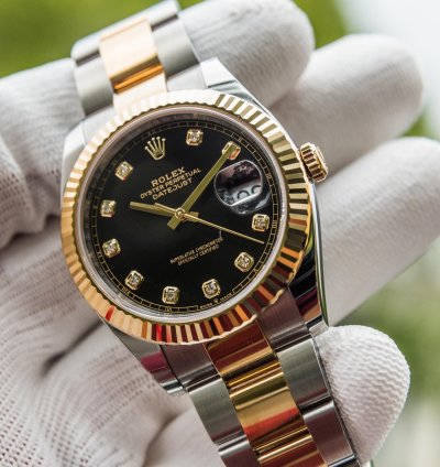 Rolex Datejust 41 41mm Black Diamond Dial - Oyster Bracelet