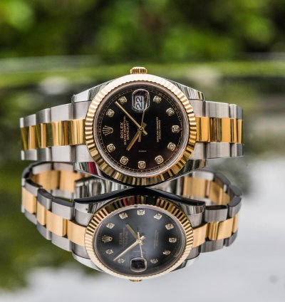Rolex Datejust 41 41mm Black Diamond Dial - Oyster Bracelet