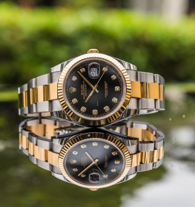 Rolex Datejust 41 41mm Black Diamond Dial - Oyster Bracelet