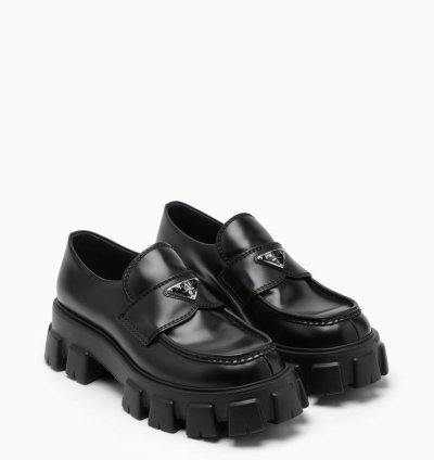 Prada Black Monolith 60mm Loafer
