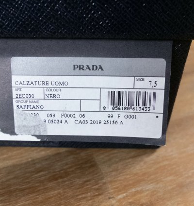 Prada Black Saffiano Leather Formal Oxford Shoes 8 5 41 5