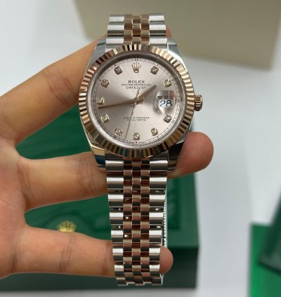 Rolex Datejust 41 41mm Sundust Diamond Dial Jubilee