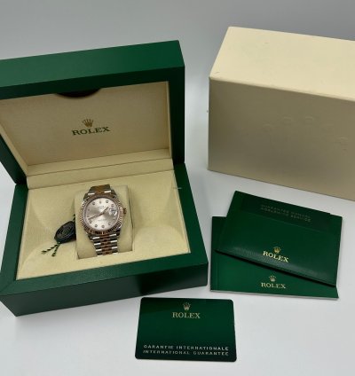 Rolex Datejust 41 41mm Sundust Diamond Dial Jubilee