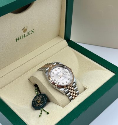 Rolex Datejust 41 41mm Sundust Diamond Dial Jubilee