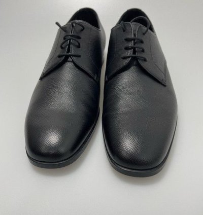 Prada Black Spazzolato Saffiano Loafers