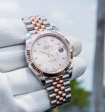 Rolex Datejust 41 41mm Sundust Diamond Dial On Jubilee