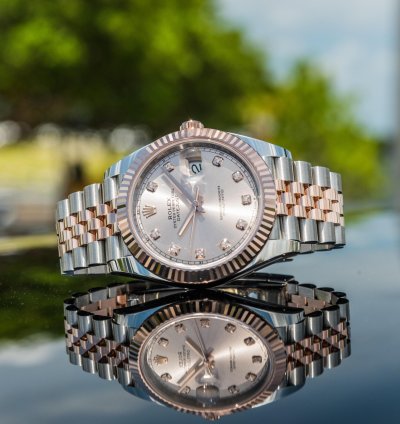 Rolex Datejust 41 41mm Sundust Diamond Dial On Jubilee