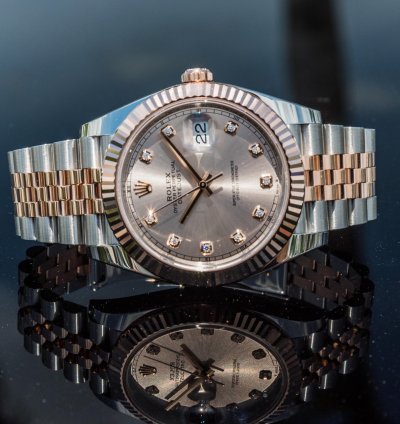 Rolex Datejust 41 41mm Sundust Diamond Dial On Jubilee
