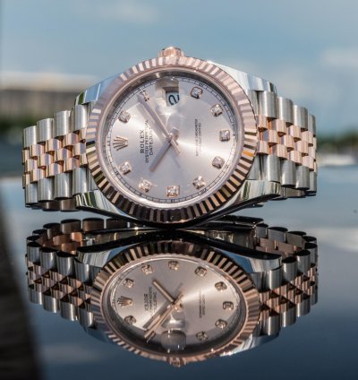 Rolex Datejust 41 41mm Sundust Diamond Dial On Jubilee