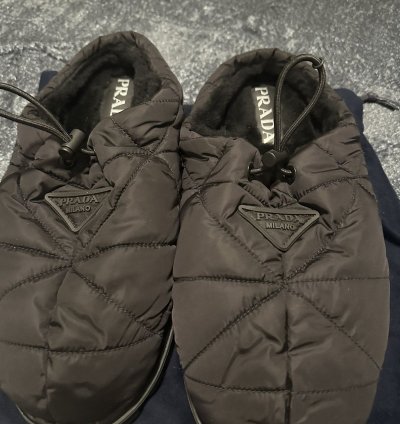 Prada Blow Padded Nylon Mule Size 10