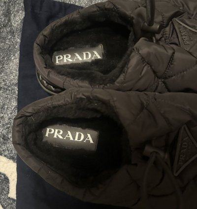 Prada Blow Padded Nylon Mule Size 10