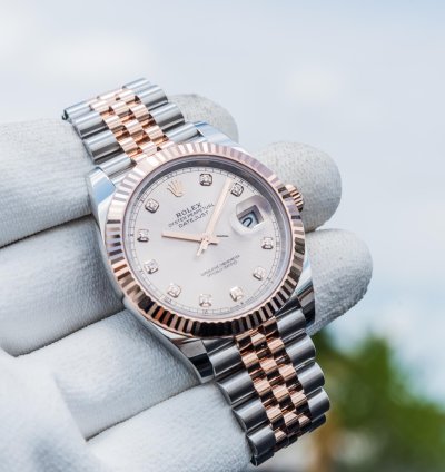 Rolex Datejust 41 41mm Sundust Diamond Dial On Jubilee