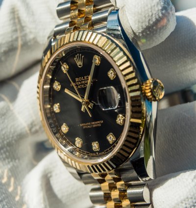 Rolex Datejust 41 Black Diamond Set Dial - Jubilee Bracelet