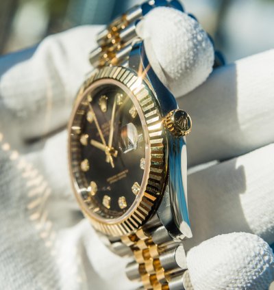 Rolex Datejust 41 Black Diamond Set Dial - Jubilee Bracelet
