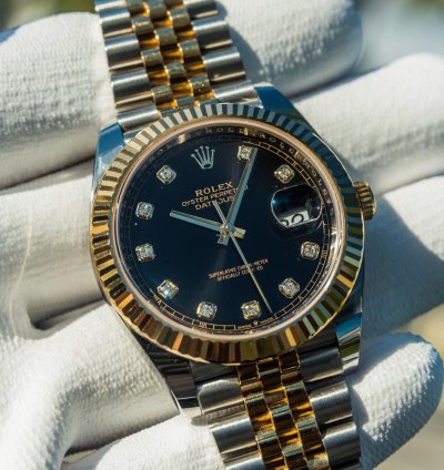 Rolex Datejust 41 Black Diamond Set Dial - Jubilee Bracelet