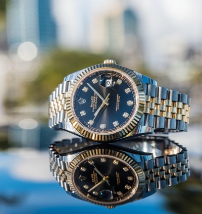 Rolex Datejust 41 Black Diamond Set Dial - Jubilee Bracelet