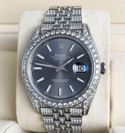 Rolex Datejust 41 Diamanten 41mm Iced Out 2023 Unworn Brillanten Diamonds 126300