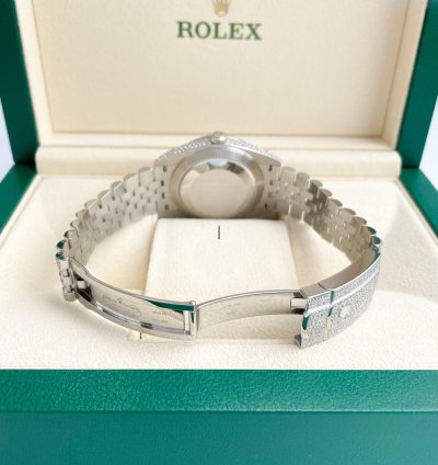 Rolex Datejust 41 Diamanten 41mm Iced Out 2023 Unworn Brillanten Diamonds 126300