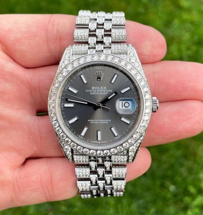 Rolex Datejust 41 Diamanten 41mm Iced Out 2023 Unworn Brillanten Diamonds 126300
