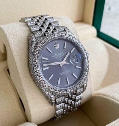 Rolex Datejust 41 Diamanten 41mm Iced Out 2023 Unworn Brillanten Diamonds 126300