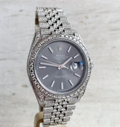 Rolex Datejust 41 Diamanten 41mm Iced Out 2023 Unworn Brillanten Diamonds 126300