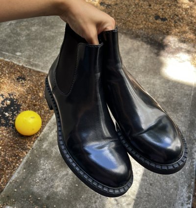 Prada Brushed Leather Chelsea Boots - Men 10 5 2te168