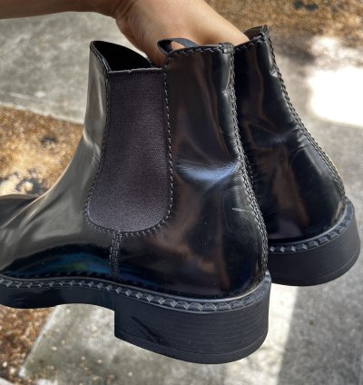 Prada Brushed Leather Chelsea Boots - Men 10 5 2te168