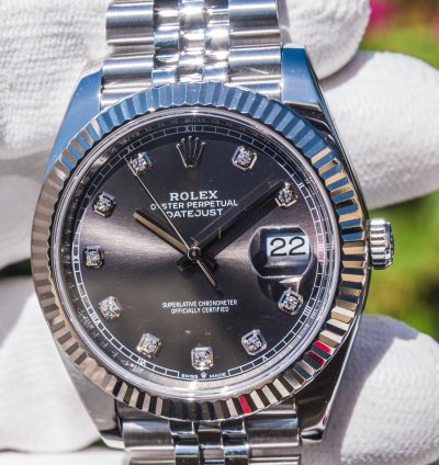 Rolex Datejust 41 Slate Diamond-set Dial
