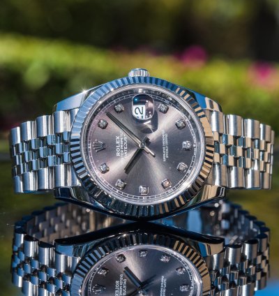 Rolex Datejust 41 Slate Diamond-set Dial
