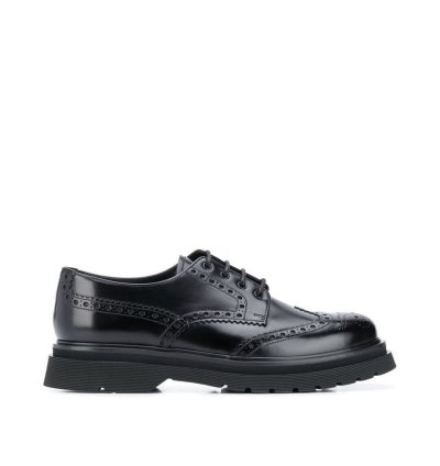 Prada Brushed Leather Derby Brogue