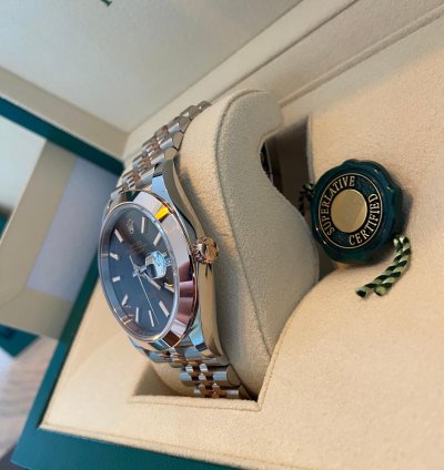 Rolex Datejust 41 Unworn 2025 Chocolate Dial Two Tone Rose Gold Jubilee