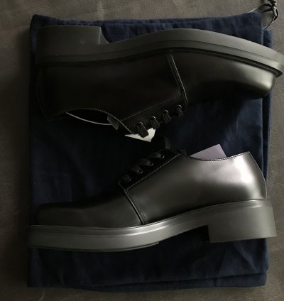Prada Brushed Leather Derby Shoes