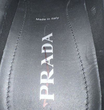 Prada Brushed Leather Lace-up Shoes
