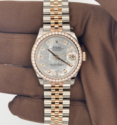 Rolex Datejust New 2024 Diamond Bezel Mother Of Pearl Diamond Datejust 31mm 278381rbr