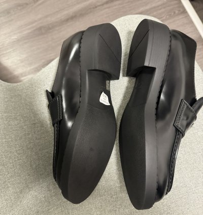 Prada Brushed Leather Loafers