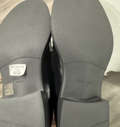Prada Brushed Leather Loafers