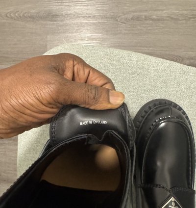 Prada Brushed Leather Loafers